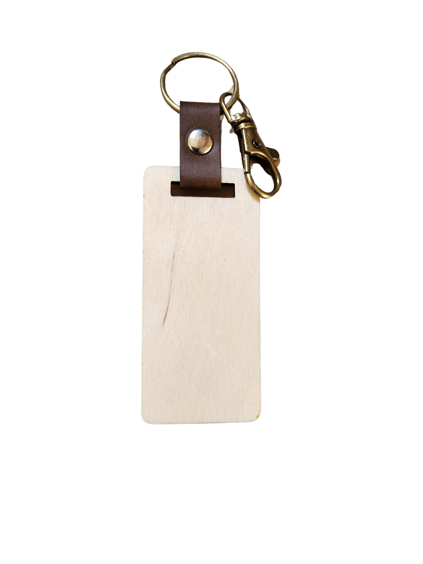 Rectangle Birch Key Chain (25)