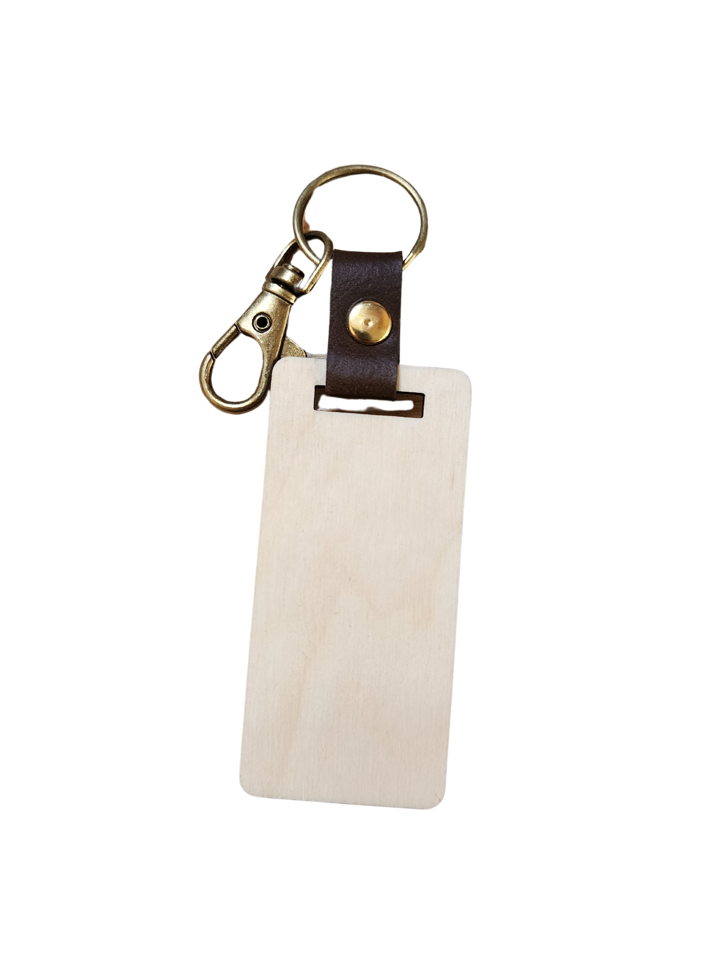 Rectangle Birch Key Chain (25)