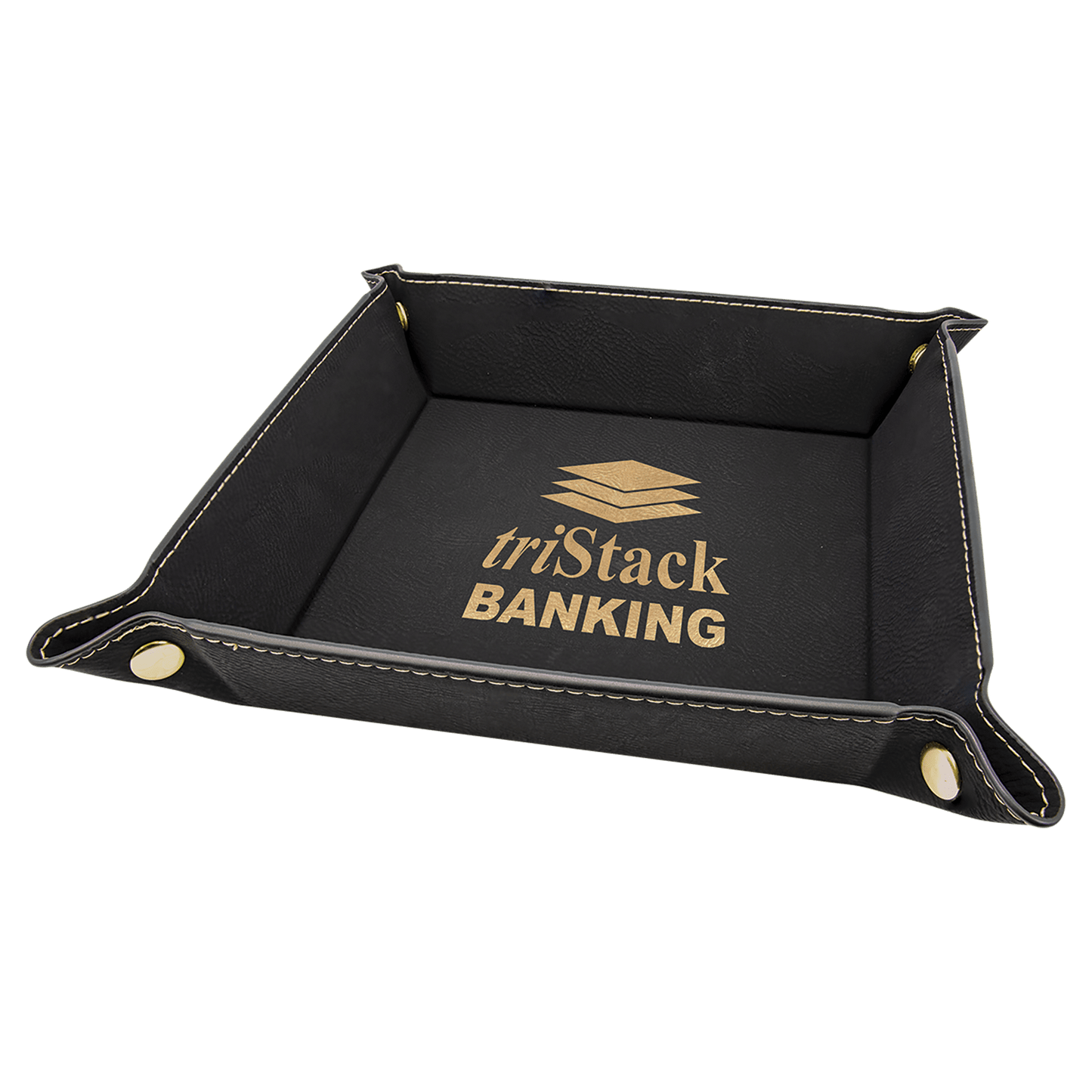 Custom Engraved Leather Dump Tray