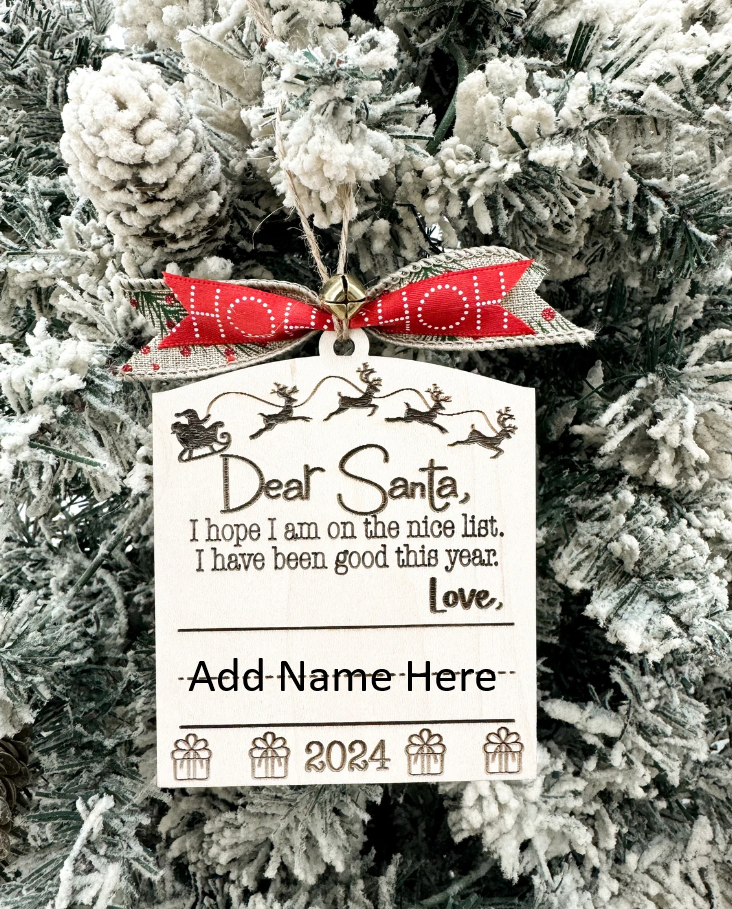 Dear Santa Note/ Ornament