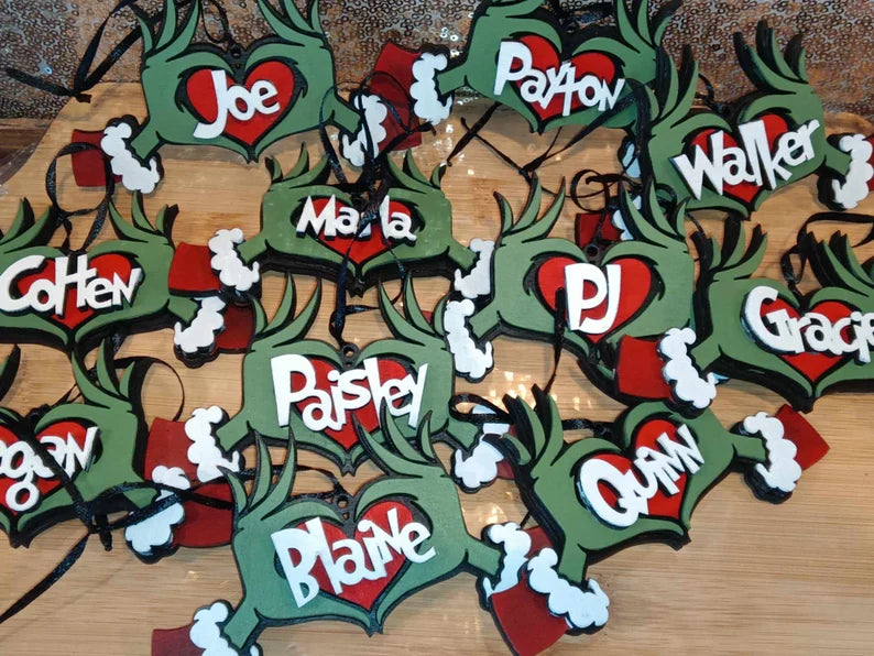 Personalized Grinch Ornament