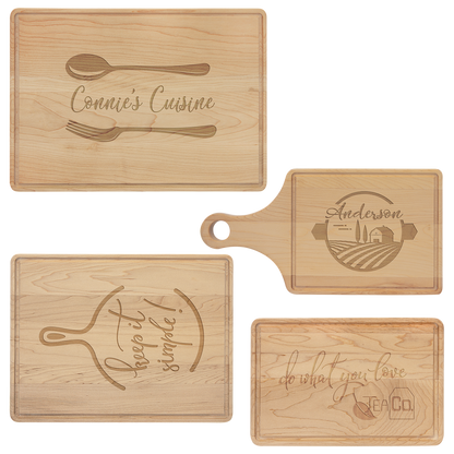 Custom Engraved Maple Cutting Board